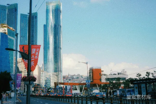 高清摄影 城市天际线与现代建筑