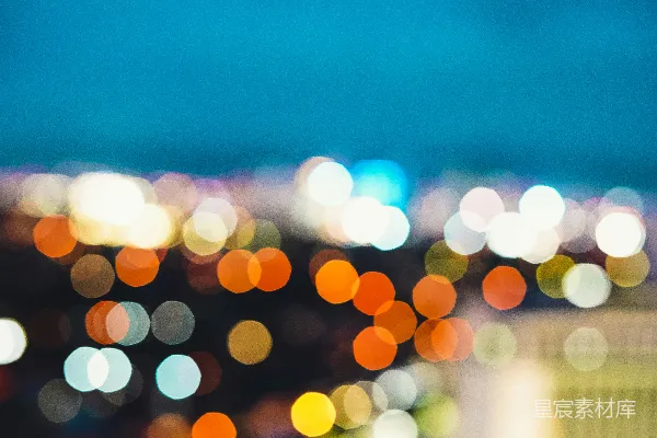 高清摄影 夜幕下的光点