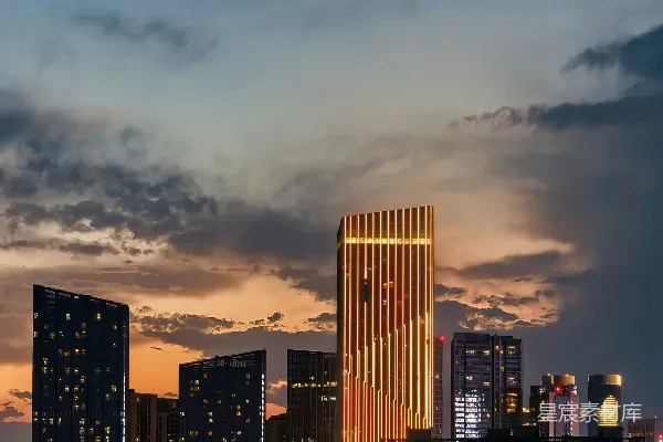 高清摄影 城市夜景中的摩天大楼