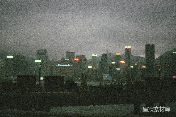 高清摄影 夜幕下的城市剪影