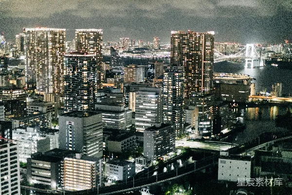 高清摄影 东京夜景俯瞰