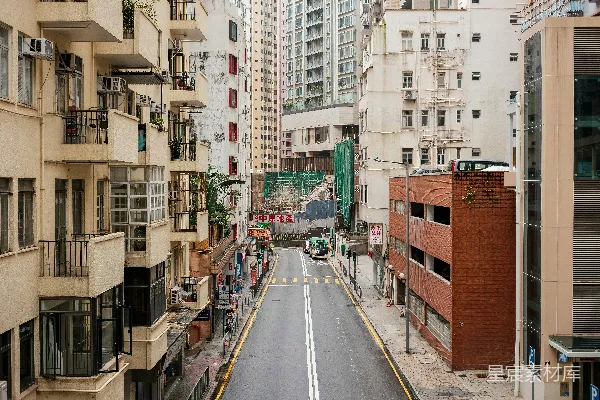高清摄影 香港街道的宁静一角