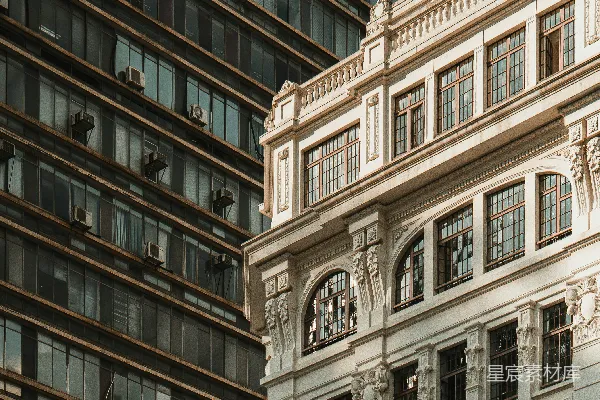 高清摄影 现代与古典建筑的对话