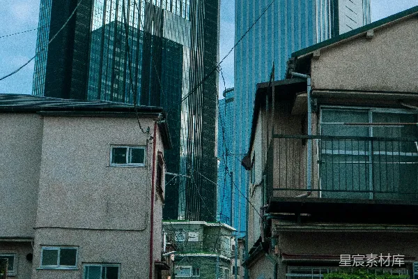 高清摄影 城市间的缝隙