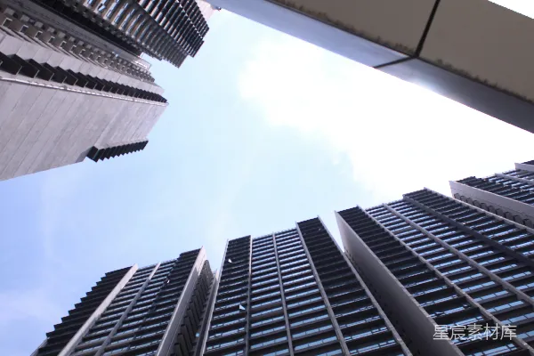 高清摄影 仰望高楼：城市的天空