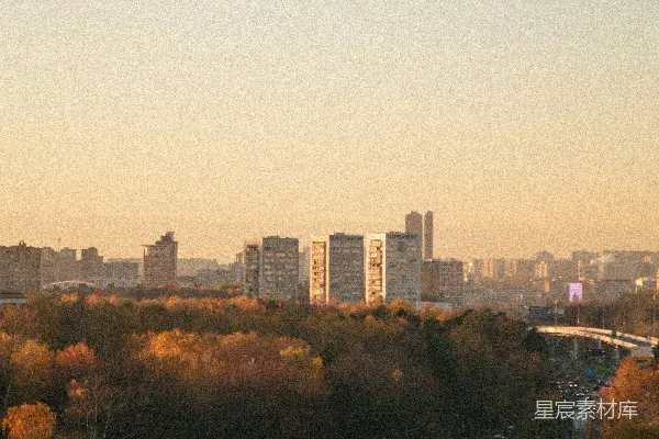 高清摄影 黄昏的城市风景