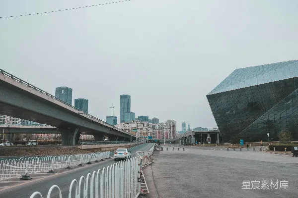 高清摄影 现代都市的清晨