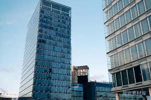 高清摄影 现代都市中的玻璃高楼
