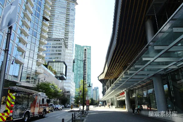 高清摄影 城市景观：现代建筑与街道生活