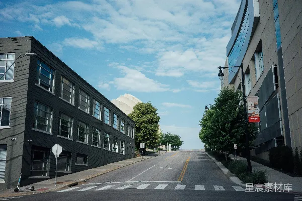 高清摄影 城市街道的静谧一隅