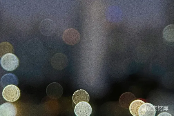 高清摄影 夜色中的光斑