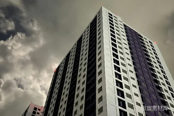 高清摄影 现代都市中的高耸建筑