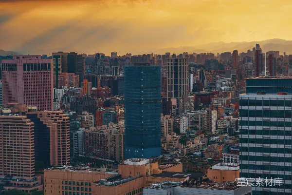 高清摄影 台北城市黄昏