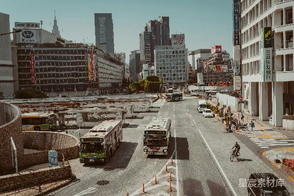 高清摄影 东京新宿街头的宁静时刻