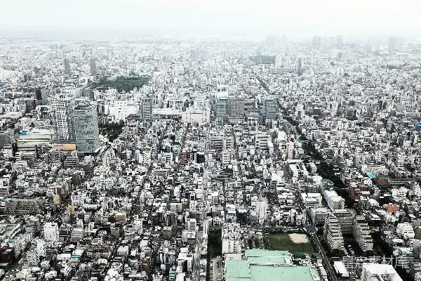 高清摄影 东京城市全景俯瞰