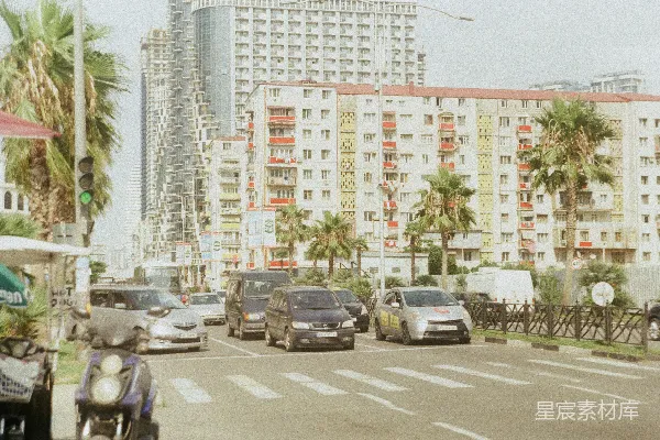高清摄影 城市街道与高楼大厦