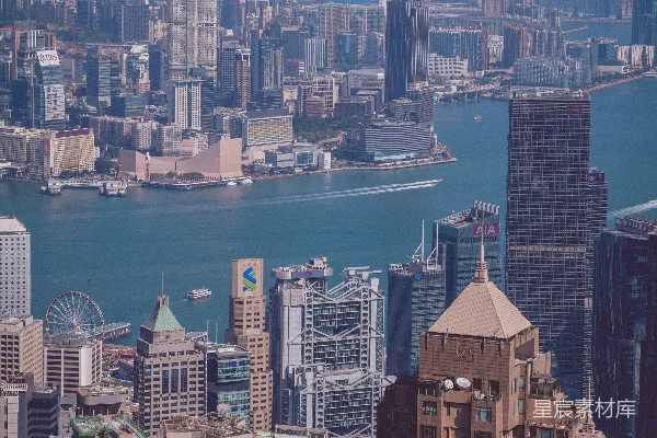 高清摄影 香港维多利亚港俯瞰