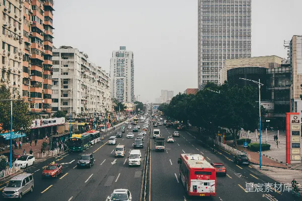 高清摄影 繁忙都市的街道景象