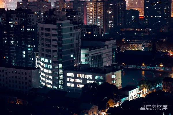 高清摄影 夜晚的城市景观