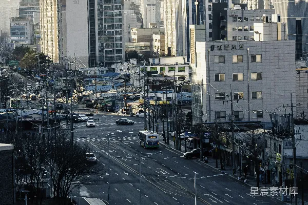 高清摄影 清晨的都市风景
