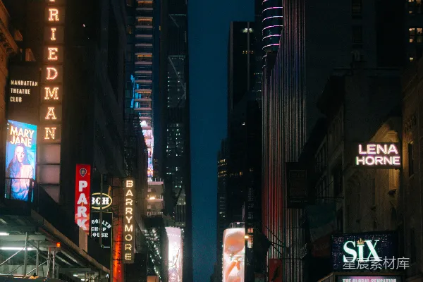 高清摄影 夜幕下的百老汇