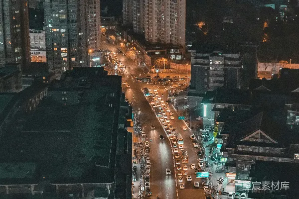 高清摄影 夜幕下的城市喧嚣