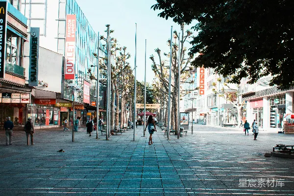 高清摄影 城市街道的清晨