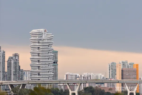 高清摄影 新加坡城市天际线