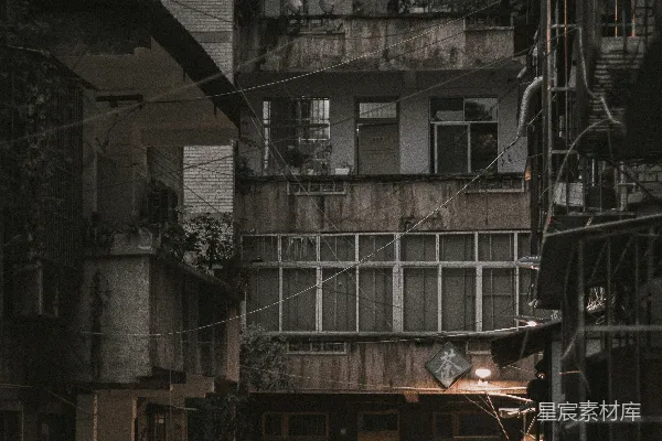 高清摄影 老旧居民区的日常