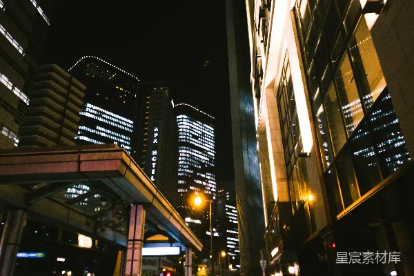 高清摄影 夜幕下的都市风景