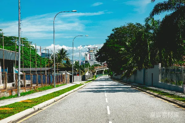 高清摄影 城市中的静谧小路