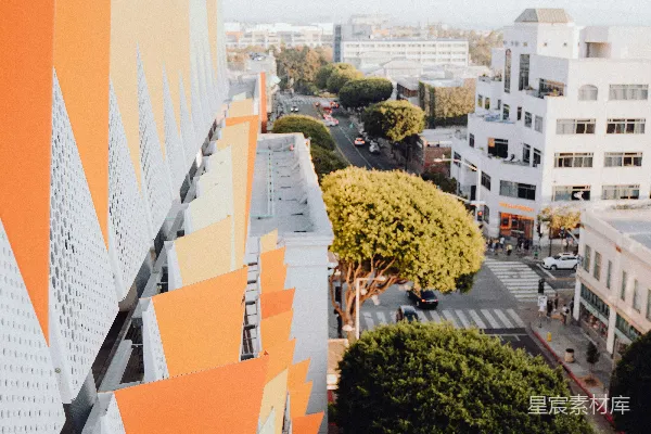 高清摄影 现代都市的建筑与街道