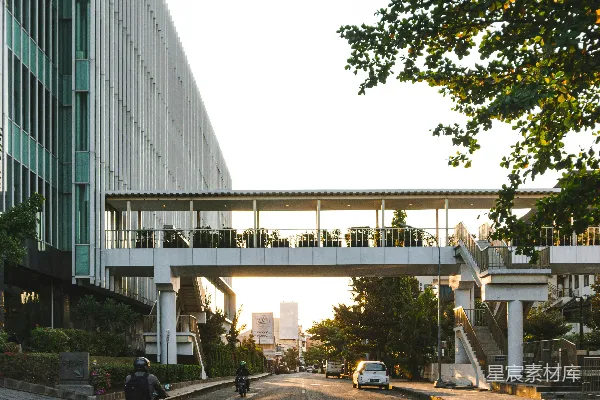 高清摄影 城市中的清晨街道