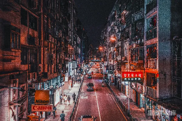高清摄影 霓虹下的都市夜景