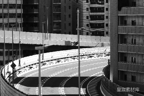 高清摄影 都市中的黑白曲线