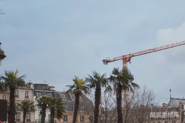高清摄影 巴黎街头的建筑工地