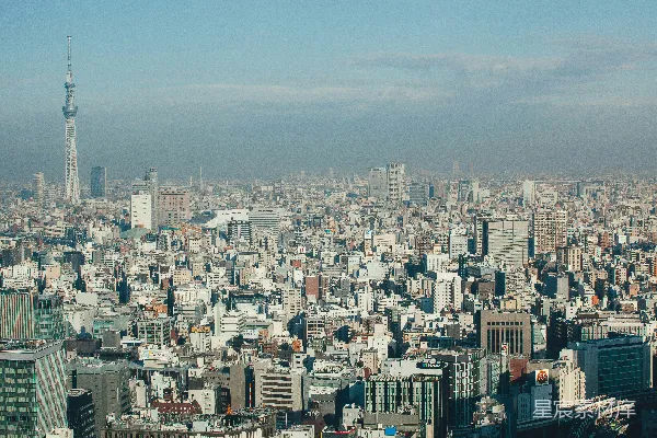 高清摄影 东京晴空塔俯瞰城市