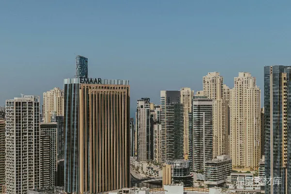 高清摄影 迪拜现代建筑群