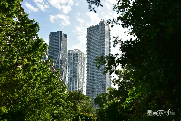 高清摄影 城市与自然的和谐共生