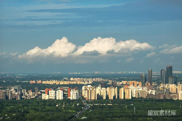 高清摄影 城市与云海的和谐之美