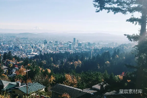高清摄影 秋日山城风光