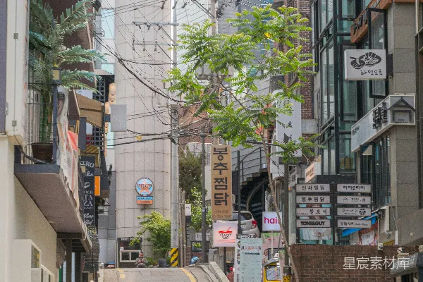 高清摄影 韩国街头巷尾的宁静与繁华