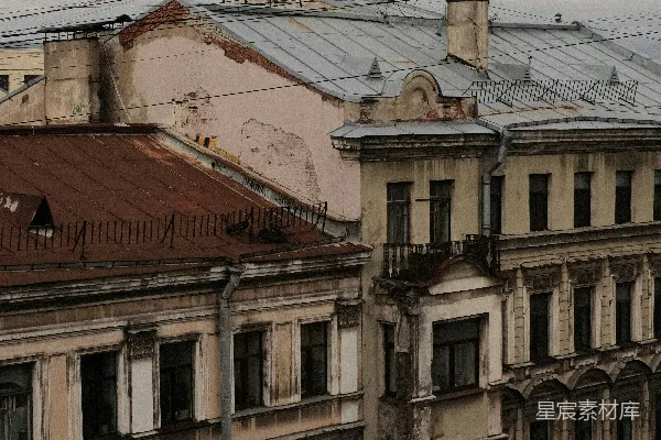 高清摄影 老建筑的屋顶