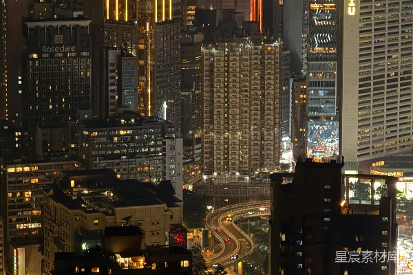 高清摄影 夜色中的都市繁华