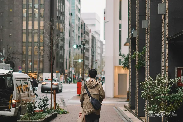 高清摄影 都市里的背影
