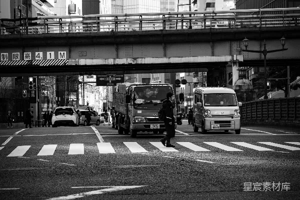 高清摄影 城市街景中的行人