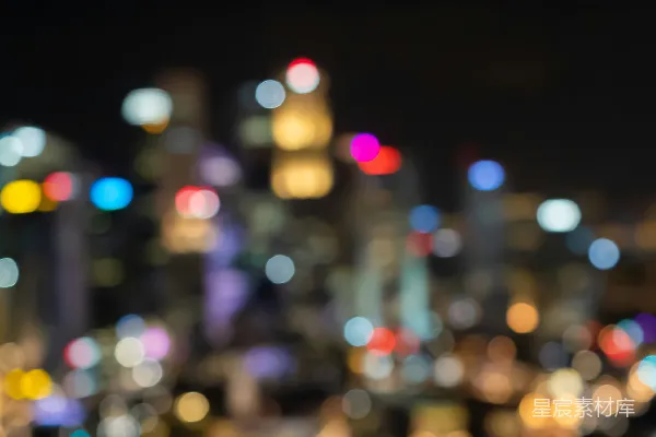 高清摄影 模糊的城市夜景