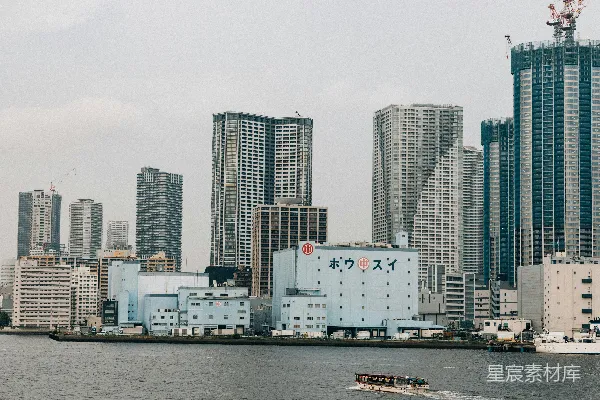 高清摄影 东京海滨的城市景观