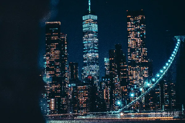 高清摄影 布鲁克林大桥夜景
