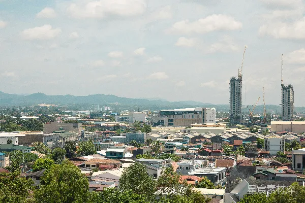高清摄影 热带城市的全景